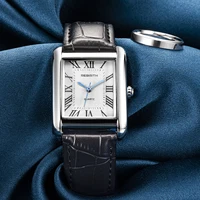 REBIRTH 002 Fashion Rectangular Women's Watch Leather Elegant and Charming Women's Brand Luxury Quartz Watches relojes de mujer 3
