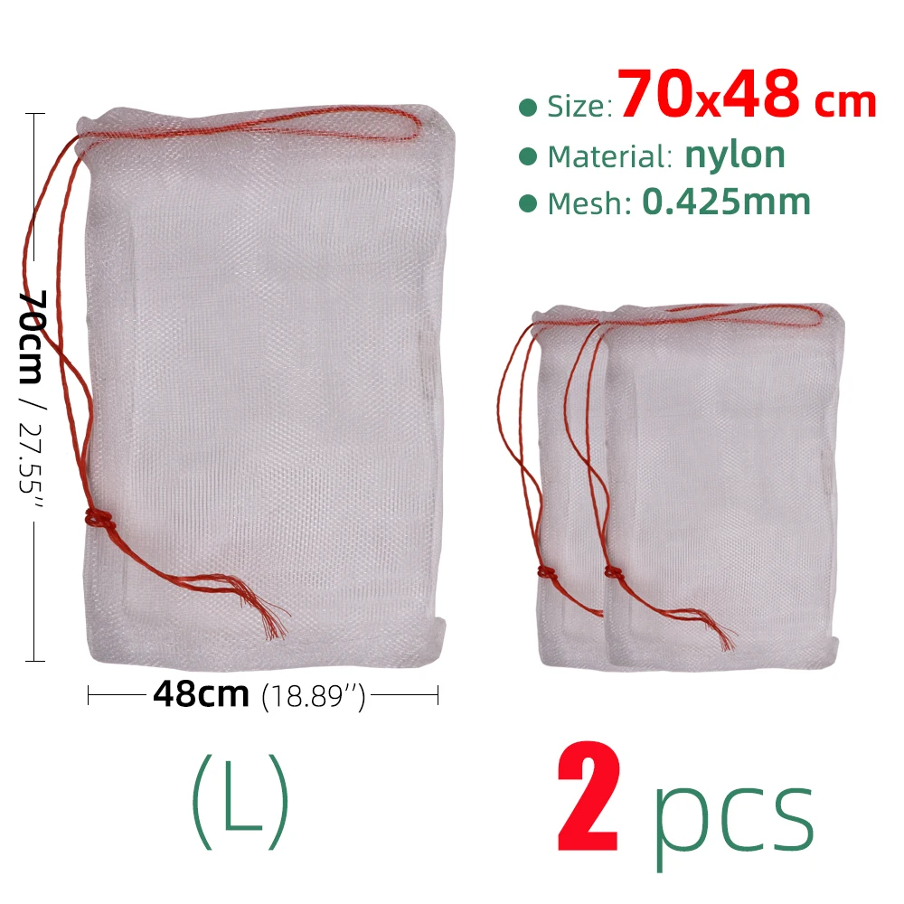 16 Size Plant Fruit Protection Bag Reusable Nylon Mesh Garden Home Vegetable Protection Tool Grain Storage Bag Insect Protection 
