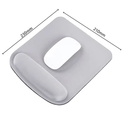 Ergonomic EVA Mouse Pad with Wrist Support - Solid Color, Comfortable Office Accessory (GRAY)