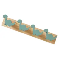 Dinosaur Wall Hooks Cartoon Hanging Rack Coat Hooks Bath Towel Storage Hook Wooden Mount Bedroom Decor Key Hooks Clothes Hat 1
