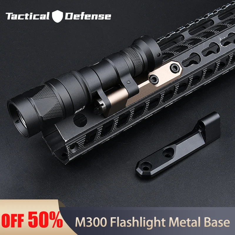 

Surefir M300 Flashlight Metal Base Airsoft Weapon Parts Mount Weapon Light Airsoft Accessories M-lok Keymod Flashlight Base Hunt