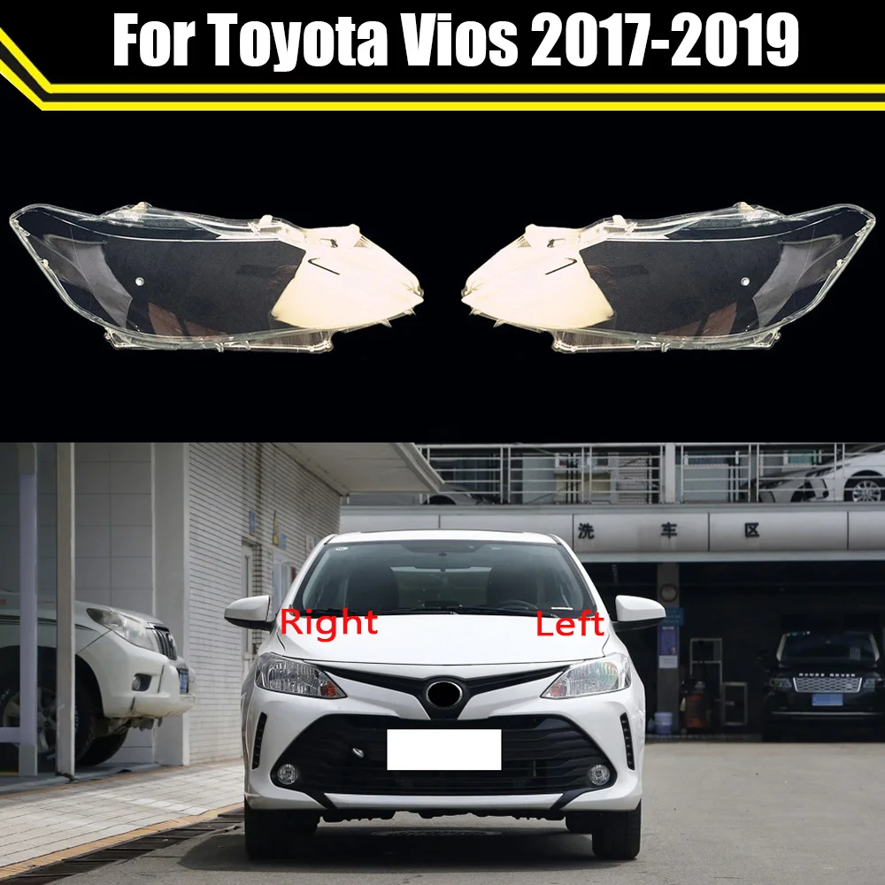 

Car Headlamp Case Glass Shell Lamp Headlight Transparent Cover Lens Lampshade For Toyota Vios 2017 2018 2019 Auto Light Caps