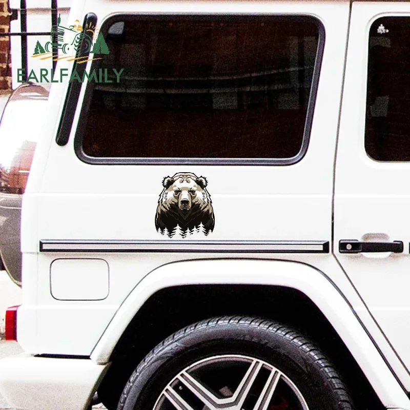 EARLFAMILY 13cm For The Bear Car Bumper Window Stickers Repair Decal Vinyl Car Wrap Motorcycle Sunscreen Campervan Decoration