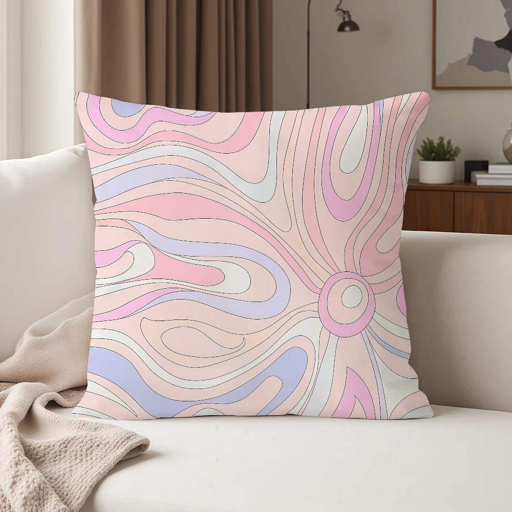 E-Emilio P-Pucci Logo Fashion-Kissenbezug, geeignet für Schlafzimmer, Wohnzimmer, Autos, Heimdekoration – Detail 8