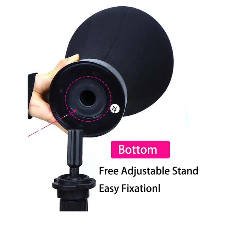 21-23inch Manikin Canvas Block Wig Head Mannequin Head Wig  Set For Wigs Making Display Styling