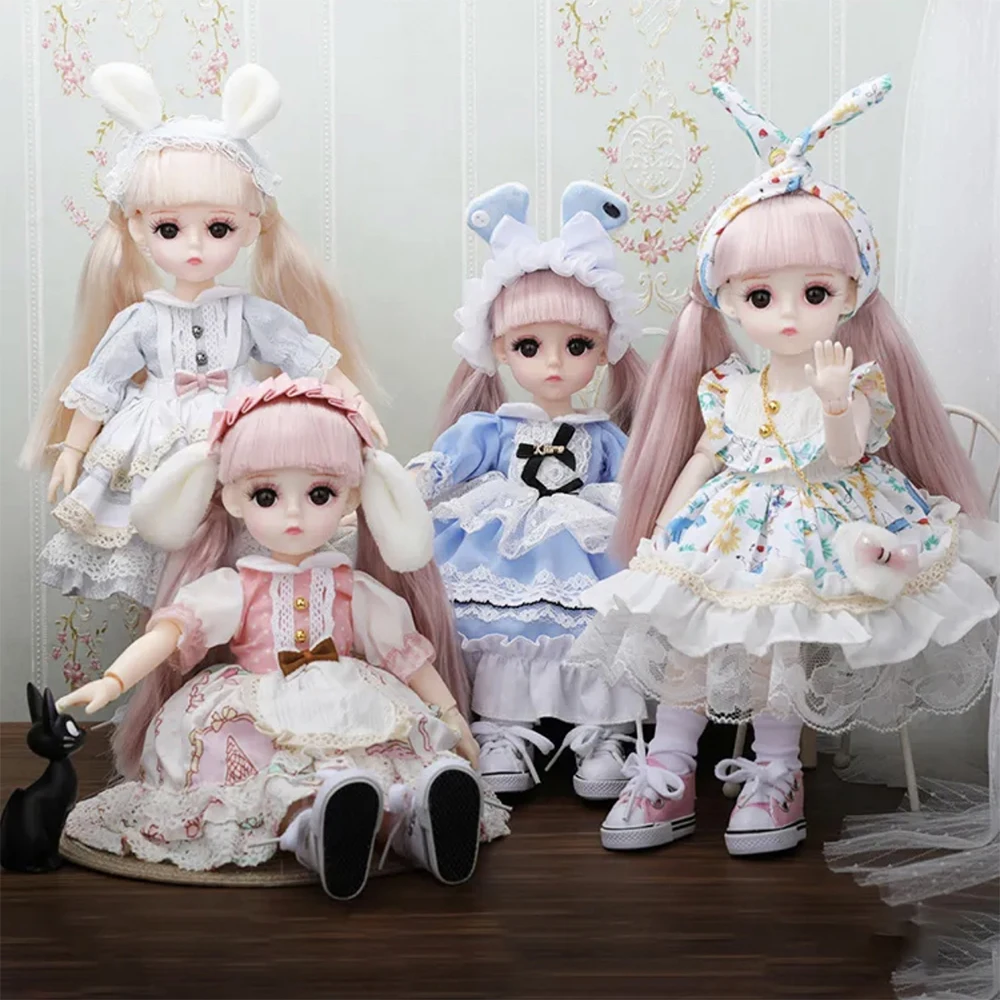 

30cm Lolita series 30cm doll princess with movable joints girl toy gift box set