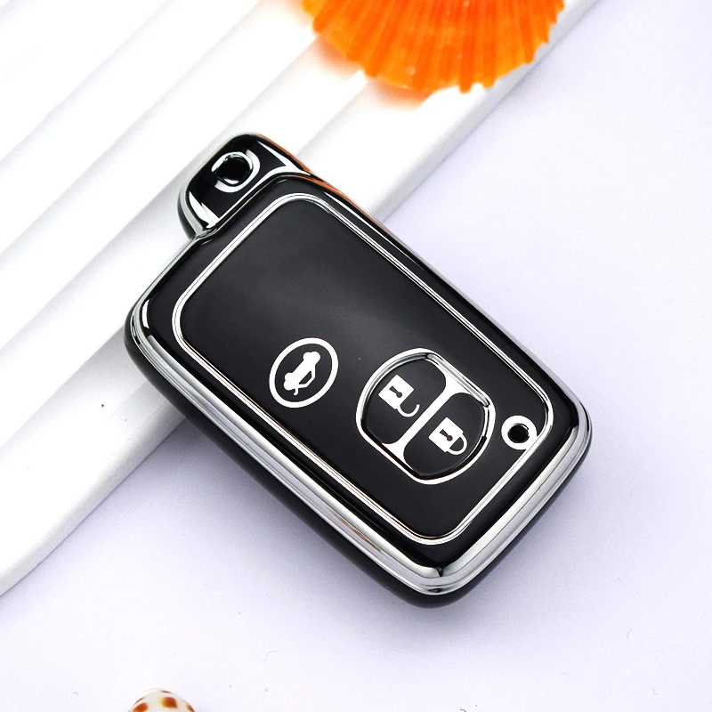 Car Key Case 2 3 4 Button Car Key Case for Toyota Prius 30 Alpha Aqua Land Cruiser Auris for Lexus LC 200 Key Cover Holder Remote 2012-2014