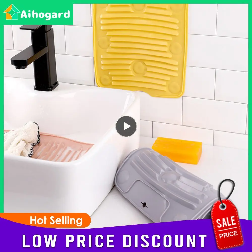Mini Foldable Washing Board Creative Foldable Soft Rubbing Board Multifunction Household Hand Washing Board For Clothes Mops