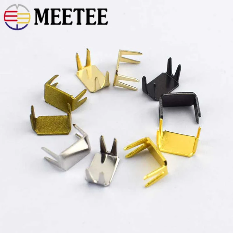 

50/100Pcs 3#5#8#10# Metal Zipper Stopper for Nylon Zippers Tape Zip End Lock Bag Clothes Zips Repair Kits DIY Sewing Accessories