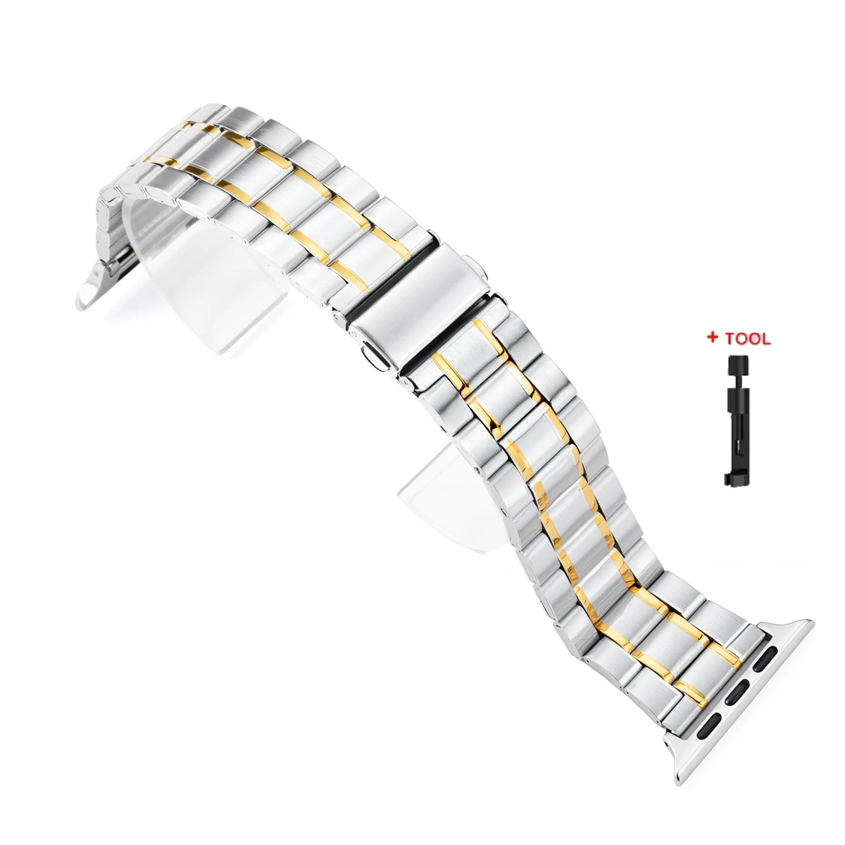 Premium Stainless Steel Metal Strap for Apple Watch - Adjustable and Stylish Wristband