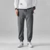 Winter  New Men's Pants Thickened Fleece Warm Pants Solid Color Casual Outdoor Polar Trousers Loose Men Joggers Sweatpants 2