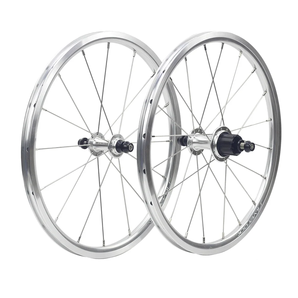 Description Picture 5 of itemSILVEROCK-Folding Bike Alloy Hub, 6 Pawls Wheels Axle, External 5 to 7Speed Front 74mm Rear 112mm for Brompton Folding Bikes NBK