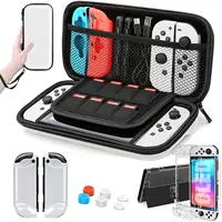 HEYSTOP Switch OLED Model futerał do przenoszenia, 9 w 1 zestaw akcesoriów do 2022 Nintendo Switch OLED Model z etui ochronnym 1
