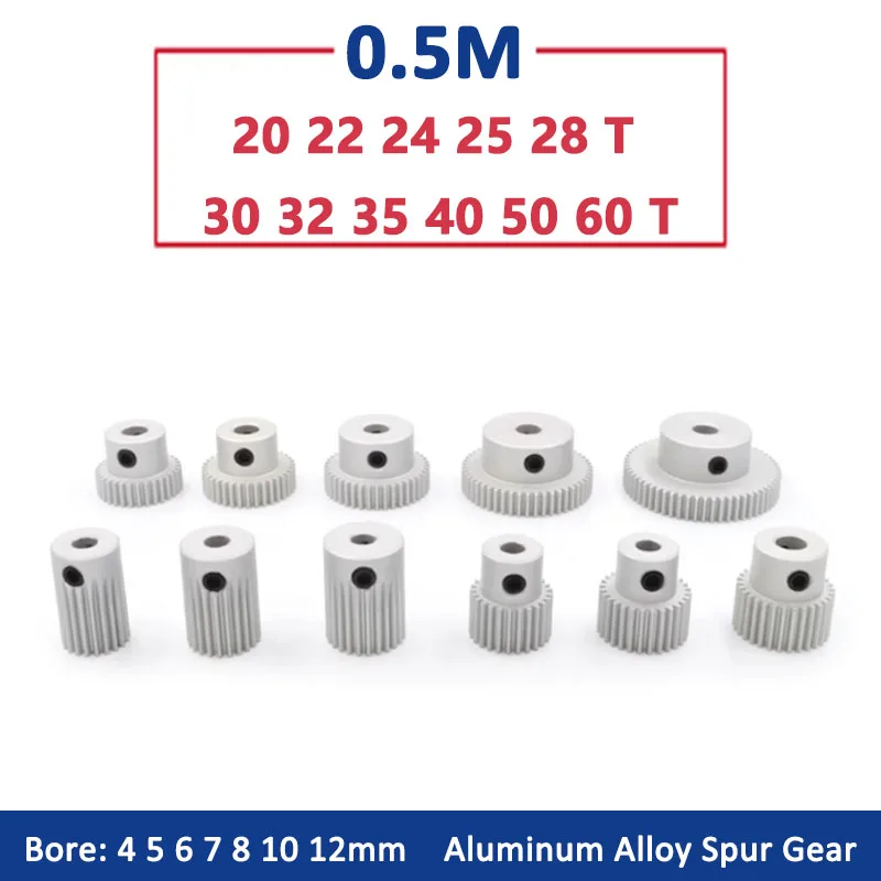 Pignon SPUR Gear 20 Dents 19/20T - Alésage 10mm Pour Modélisme RC Et Mécanique
