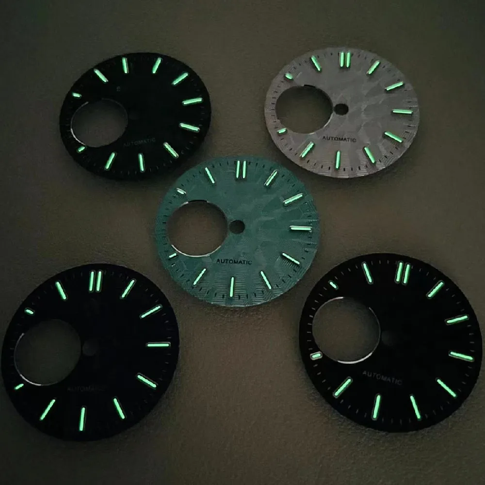NH38 skeleton dial bar studs luminous dial for NH38 NH34 automatic movement conversion parts