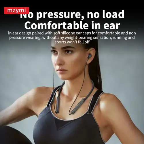 MZYMI BS09 Neckband Bluetooth5.3 Headset Hifi Sound Sport Earbuds In Ear Headphones TWS Wireless Earphones Waterproof For XIAOMI - Image 2