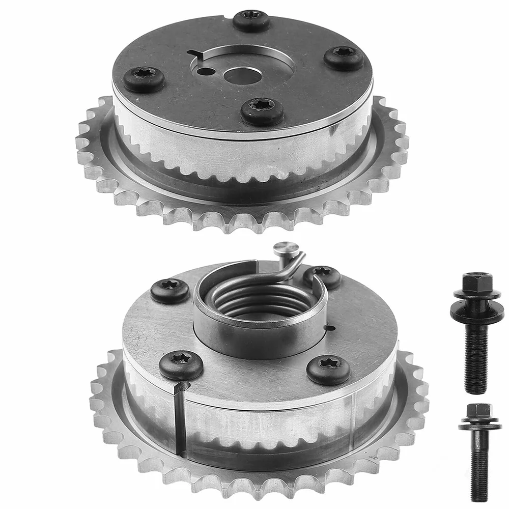 

2pcs 13050-36011 13050-0V010 13050-0V011 13050-36010 Intake Exhaust Camshaft Adjuster Gear for Toyota Camry RAV4 Venza Scion Tc