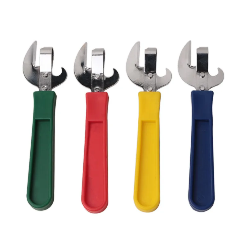 Wooden Handle Can Opener Portable Manual Lid Remover For Jars Canisters Multifunction Wine Red Opener Can Opener Kitchen Tools Multifunctional Tool