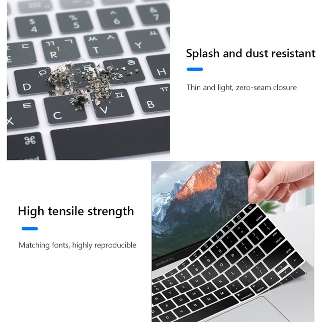 Waterproof Laptop Keyboard Cover for Apple MacBook Air 13 inch A2179 Silicone Notebook Protective Film Protector Skin Case 5