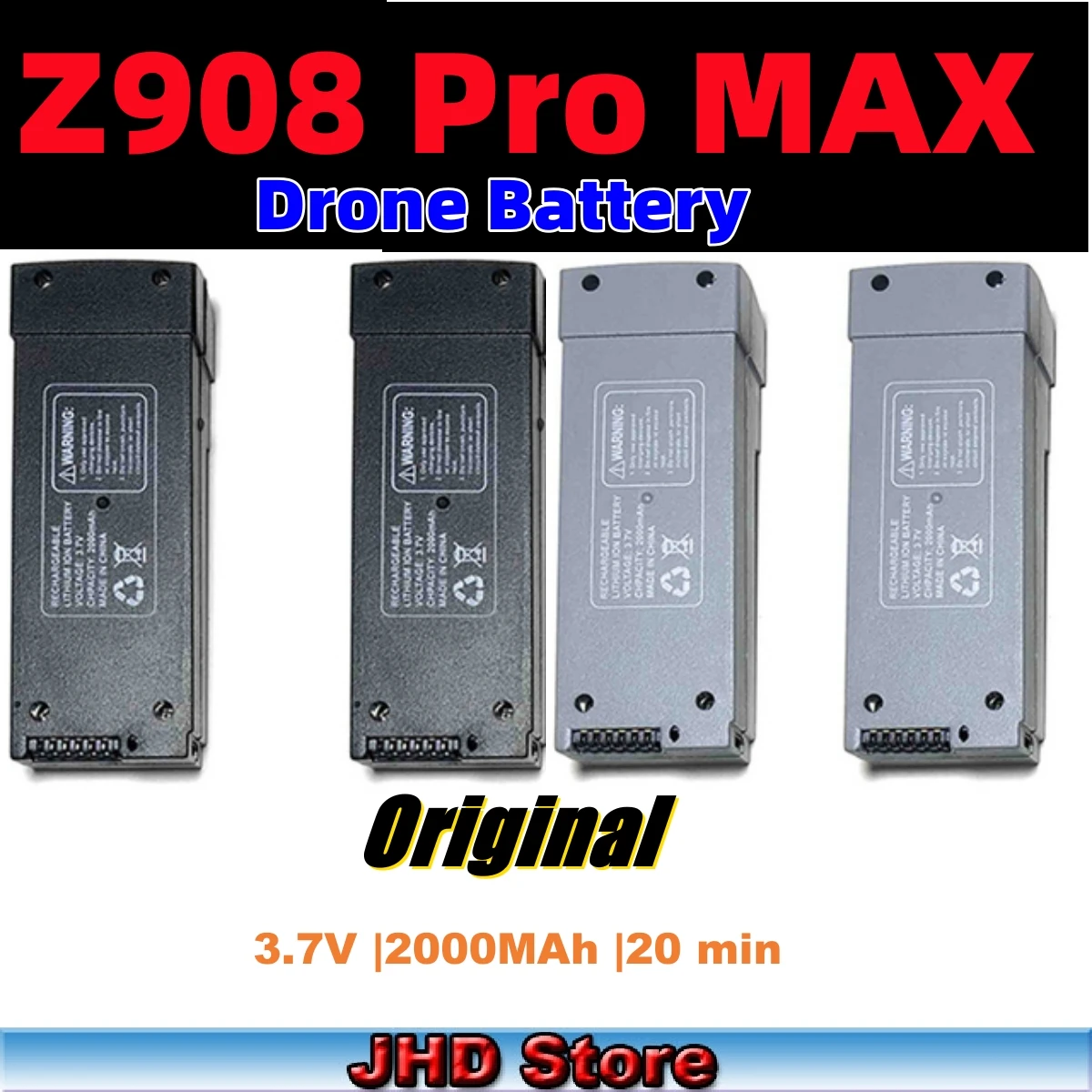 Batteria per Droni RC, Batteria Agli Ioni di Litio da 3,7 V Drone Batteria di Ricambio Accessori per Droni per E58 L800 JY019 S168 X Pro (1800 mAh