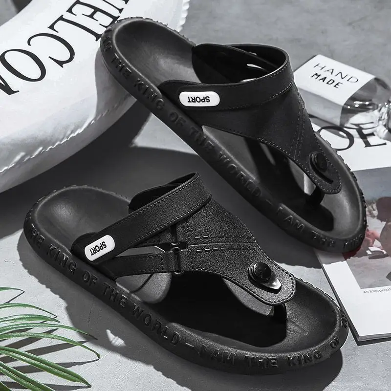 

Flip-flops Men's Anti-skid Trend Korean Slippers Men's Thick Soled Flip-flops Sandals Men's Slippers Shoes for Men Low Price