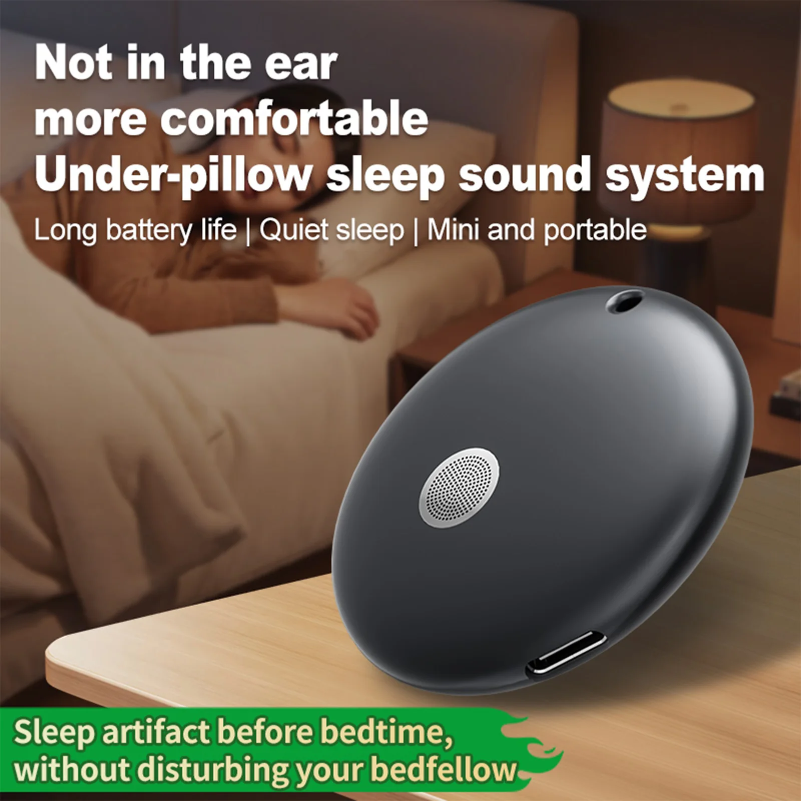 Wireless Bluetooth Mini Bone Conduction Sleep Speaker