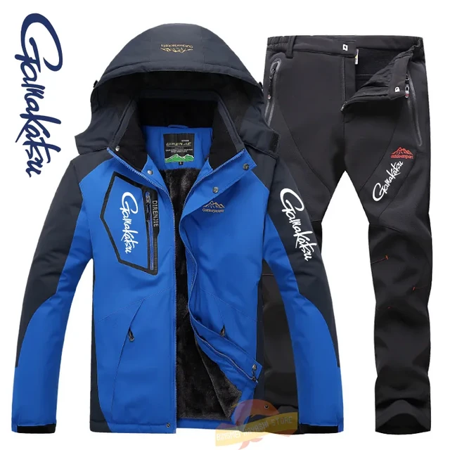 Gamakatsu for Men's Winter Waterproof Fishing Suits Outdoor Sports