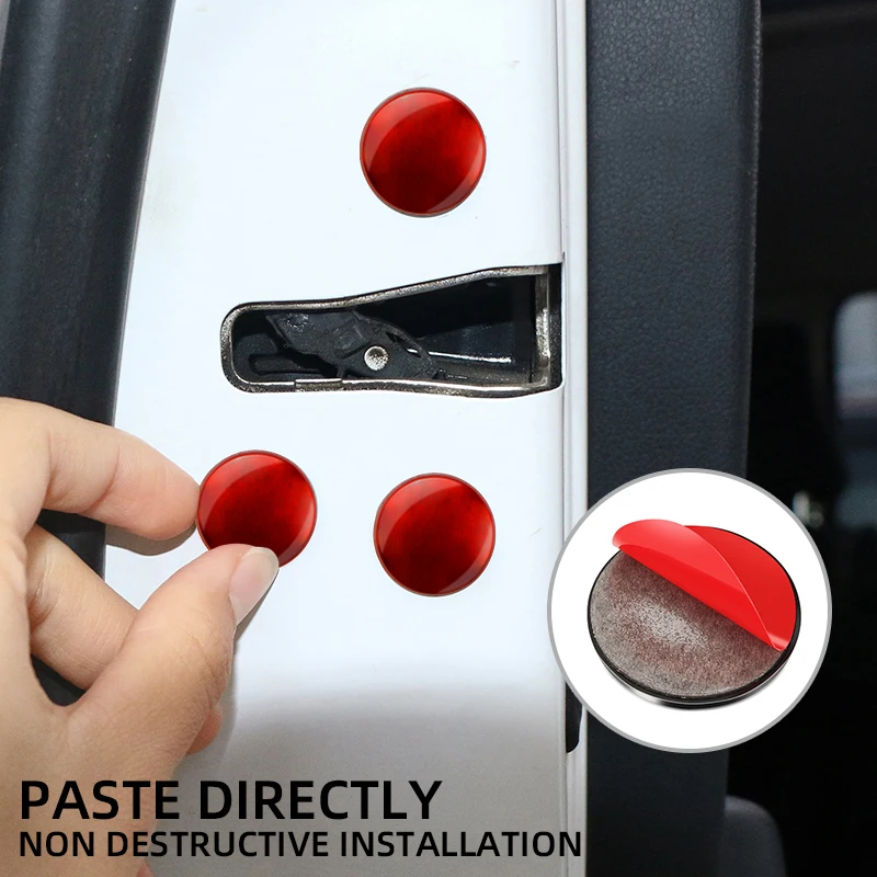 12pcs Universal Car Door Lock Screw Protector Cover Accessories