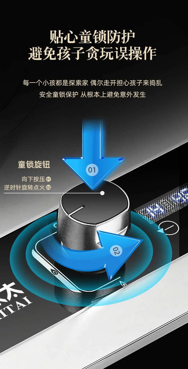 Compact Gas Stove with Strong Flame for Quick and Efficient Cooking