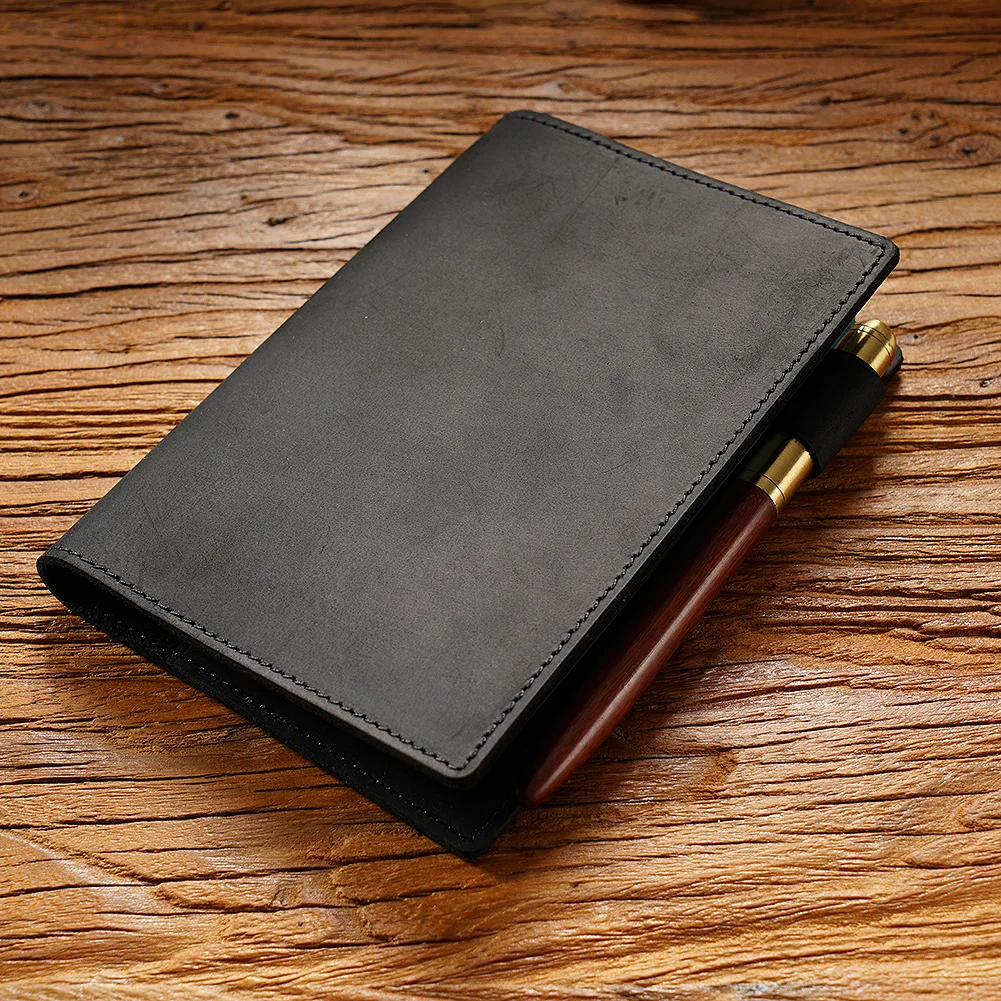 Fromthenon Leather Journal First Layer Cowhide Fixed Page Travelers Notebook A5 A6 New Book Protective Cover Notebooks Journal 3