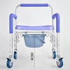 Elderly Shower Chairs with Wheels Elderly Transfer Chair Portable Elderly Toilet Chair for Patient Folding Transfer Wheelchair 5