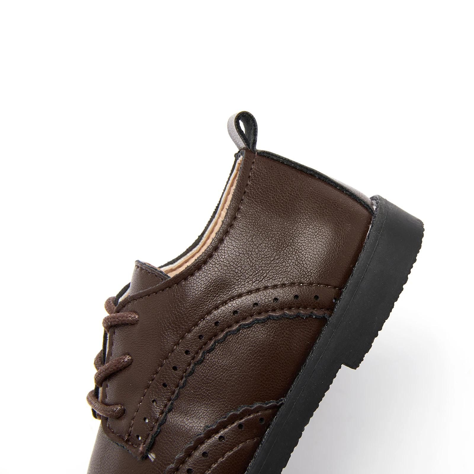 Kids Shoes Leather Shoes EOFK Boy Brogue Shoes Baby Toddlers Kids Girls Little Children Formal Party Wedding School Uniform Leather Flats 21-30