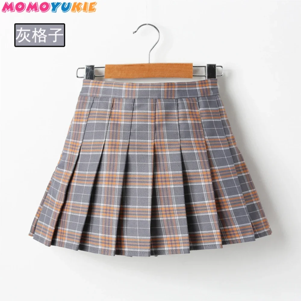 Children Skirts Summer High Waist Pleated Mini Skirt Pink Pleated Satin Skirt for girls students Fashion Slim Waist Casual Tennis Skirts school