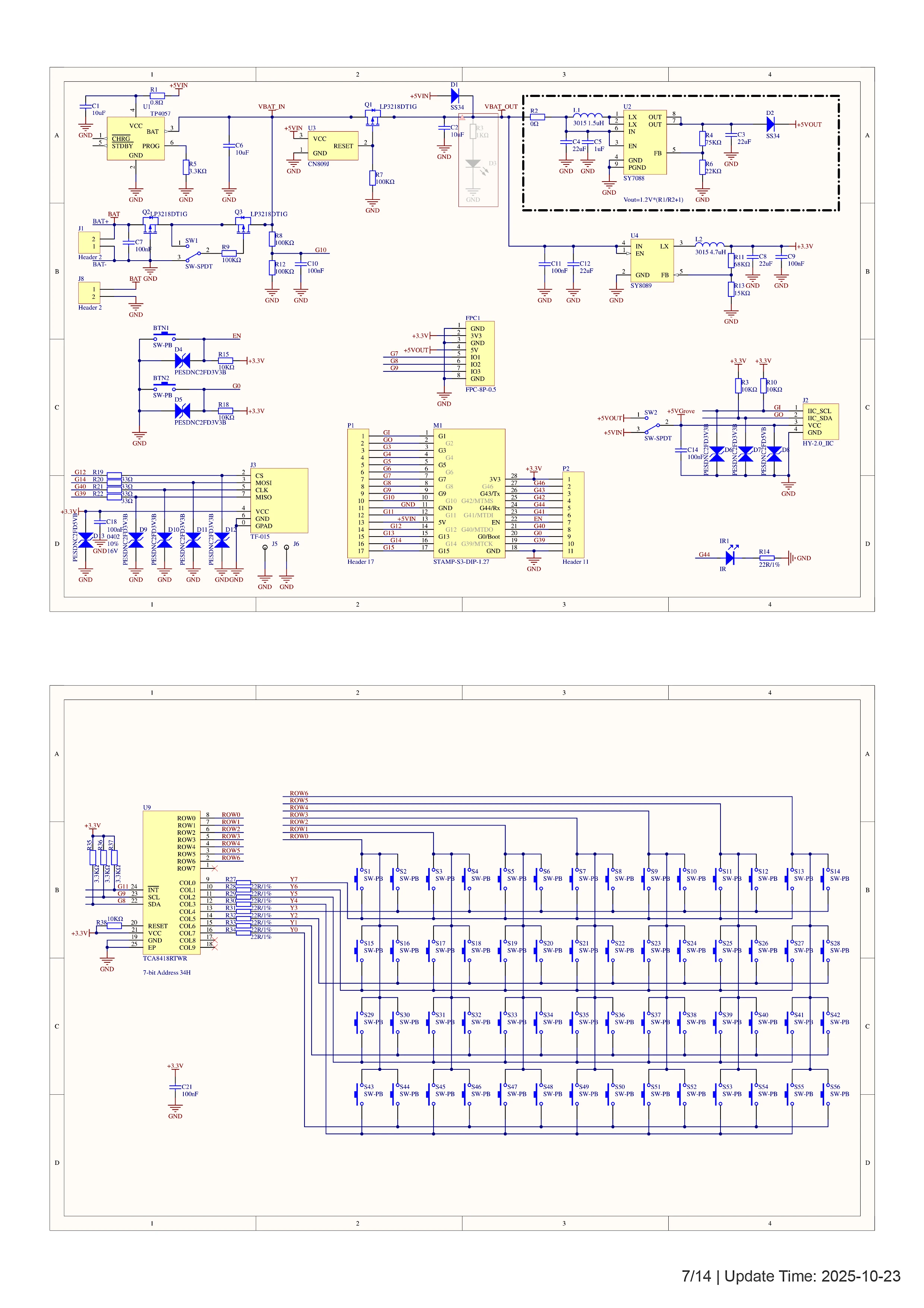 Cardputer Adv ESP32 Card Computer 56 Key Programmable Development Board Stamp-S3