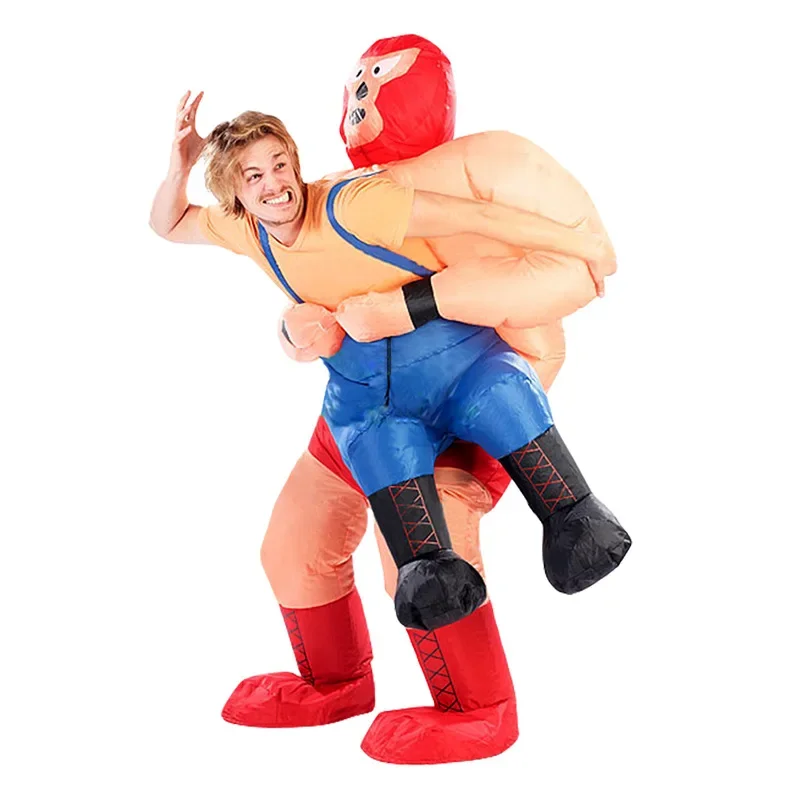 

Wrestling Match Inflatable Costume Christmas Halloween Carnival Cosplay Birthday Party Entertainment Set