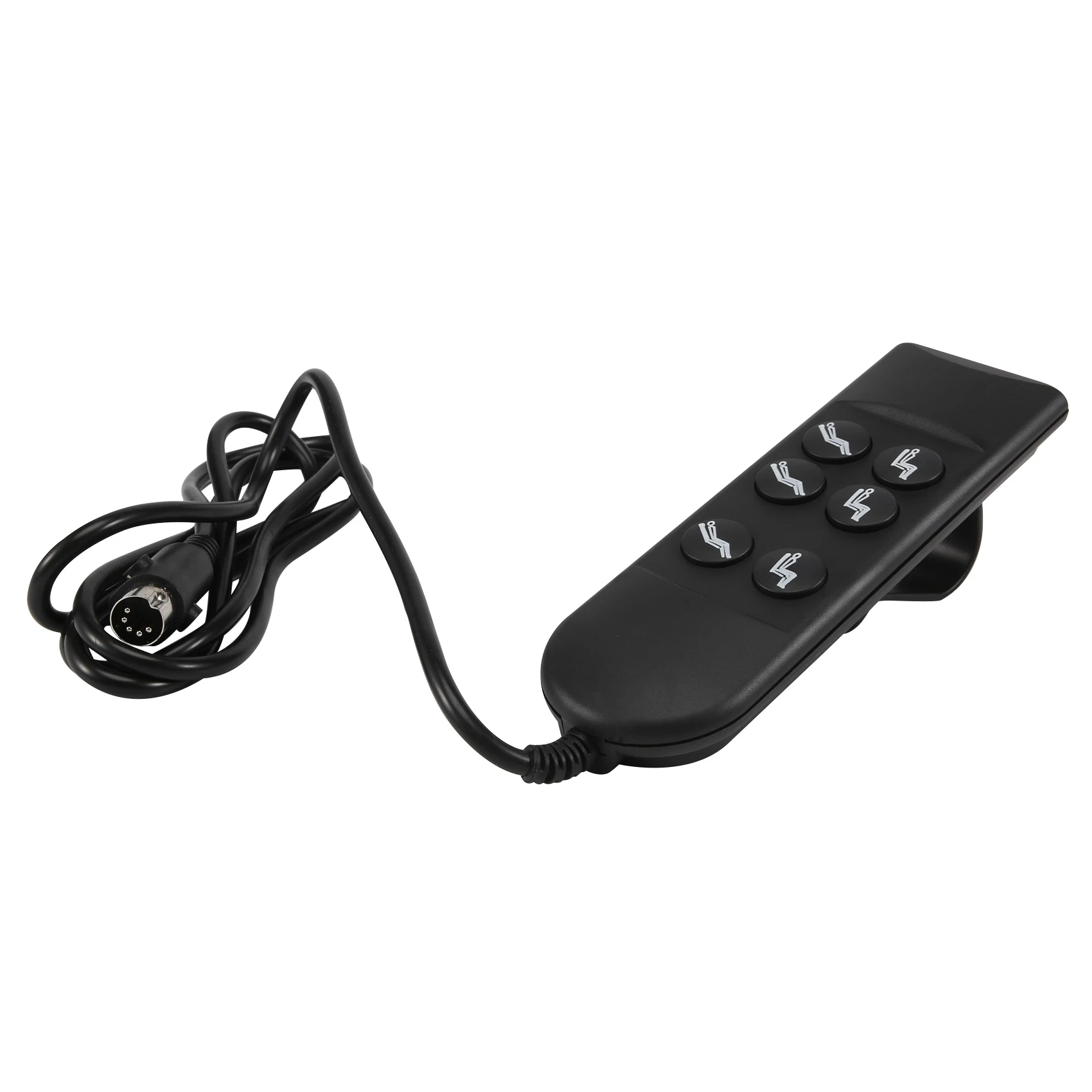 Huachuang ‎Pulsante reclinabile, Controller, Telecomando Reclinabile,con linea di fionda,2 pulsanti,5 pin,1 controller motore,Per poltrona reclinabile o ascensore Materiale plastico nero