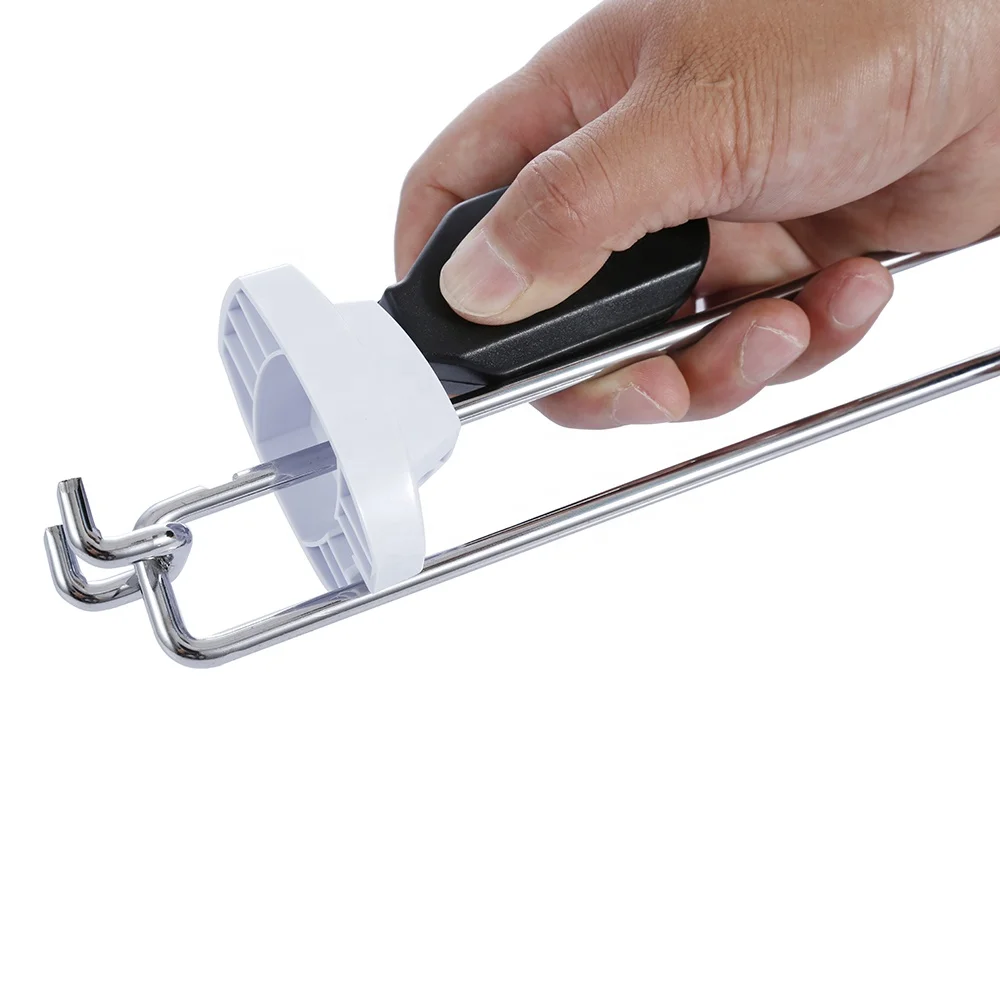 

(100 Pcs/Pack ) STK-180 Magnet Key Included Factory Supply Shop Shelves Slatwall Plastic Anti Theft Lock Hook