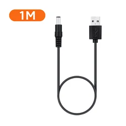 Universal USB to 5V DC Power Supply Cable with Adaptable Connectors - 1m (Cable)