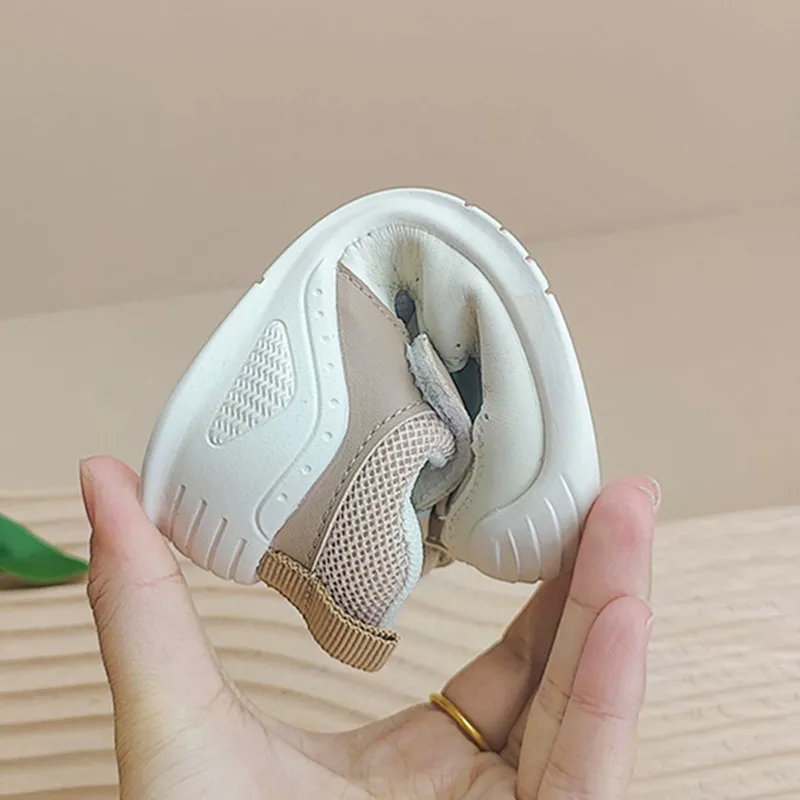 Summer Baby Shoes Leather Cut-outs Soft Sole Boys Sandals Closed Toe Non-slip Fashion Toddler Girls Sandals EU 15-25