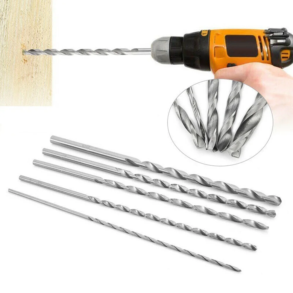 1PC HSS Drill Bits 2.5/3.5/4.5/5.5/6.5mm Extra Long Twist Metal Bits 160/200/250/300mm Hole Plastic Wood Hole Opener Drill Bit manual auger bits outdoor camping multi purpose twist drill bit hole opener woodworking hand tool 200 37 37mm