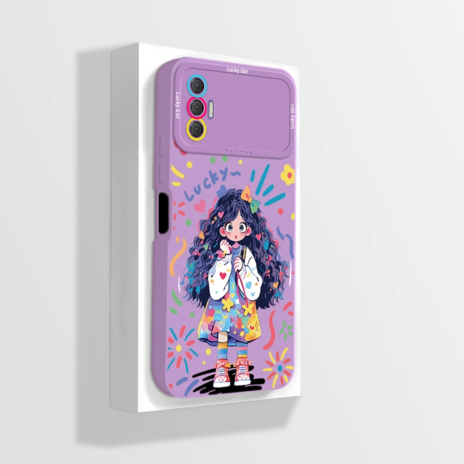 Artistic Liquid Silicone Soft Shockproof Phone Case Cover