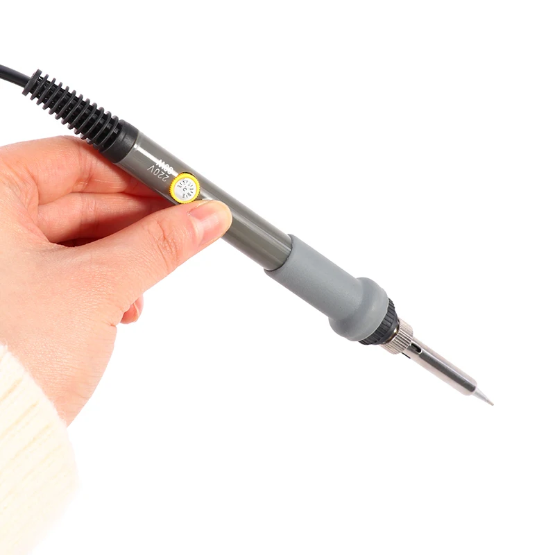 

60W Temperature Adjustable Electric Soldering Iron 220V EU Plug 60W 18.5cm Solder Pen Welding Repair Tools 2Colors New
