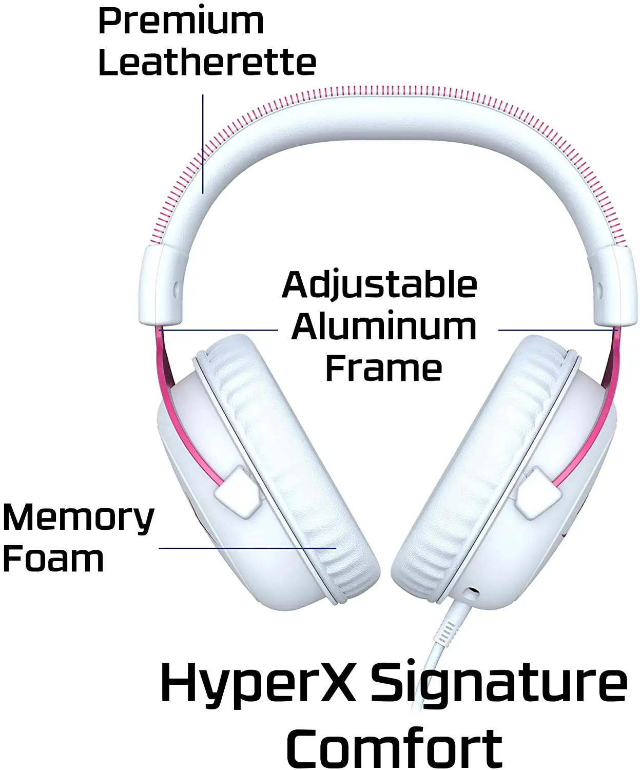 HyperX Cloud II - Gaming Headset, 7.1 Surround Sound, Memory Foam Ear Pads,  Durable Aluminum Frame, Detachable Microphone, Works with PC, PS5, PS4