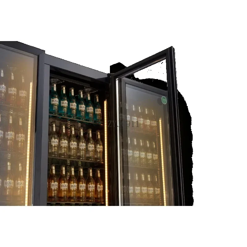 *Bar Hotel Fridge Cabinet Energy Cold Drinks Refrigerator Glass Door Display Freezer Commercial Beer Cooler