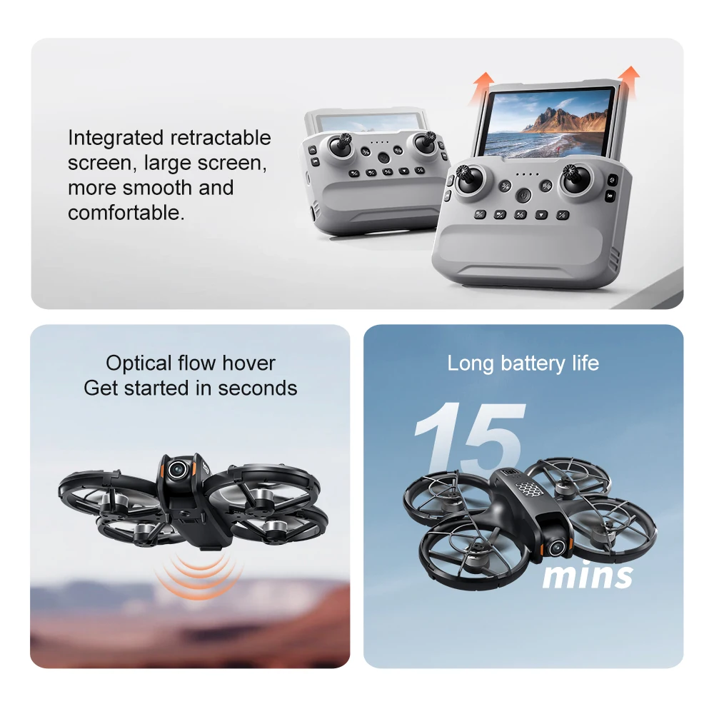 2026 New M5 Drone 8K Aerial HD Camera GPS Intelligent Obstacle Avoidance Telescopic Screen Remote Control Brushless Motor Drone - 5