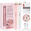 Electric Nail Polish Drill Set Machine With Light Portable With Battery Mini Electric Manicure Art Pen Tools For Gel Remover 1
