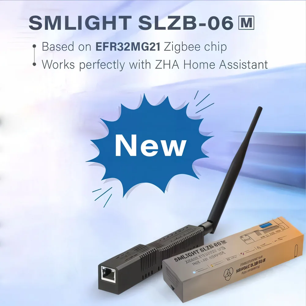 PoE 지원이 포함된 Zigbee-이더넷 SMLIGHT SLZB-06 USB 및 WiFi microUSB-typeC 어댑터는 Home Assistant Zigbee2MQTT ZHA에서 작동합니다.