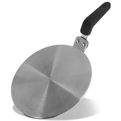 Stainless Steel Heat Diffuser Plate for Efficient Induction Cooking (Silver 20cm)