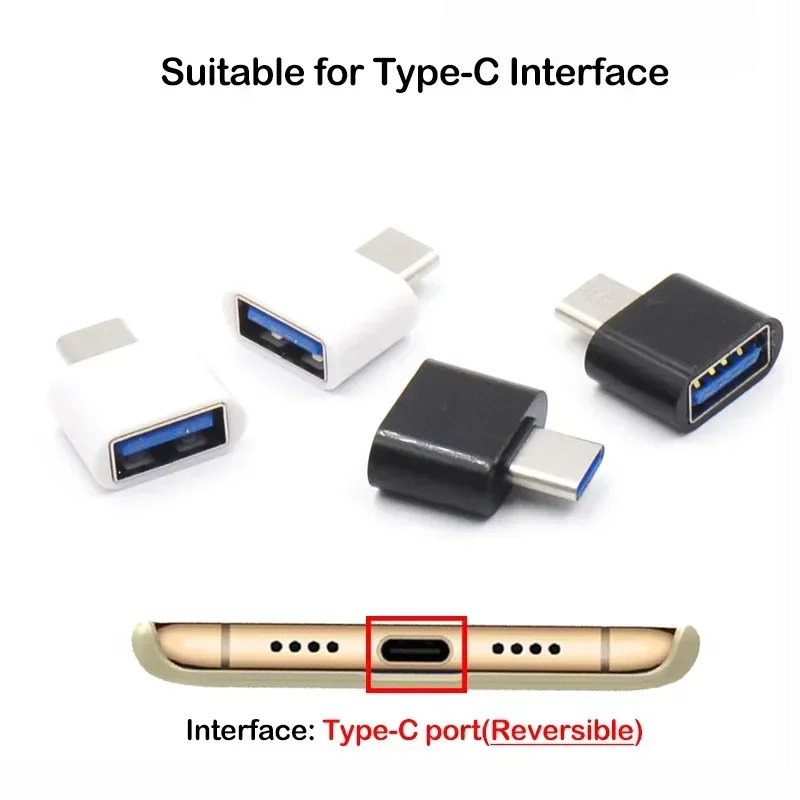 2Pcs USB Type-C OTG Adapters for Xiaomi Redmi Note 10 11 12 13 Pro+ 11S 10S USB-C OTG Converter for Xiaomi 11T 12T 13T 13 14 Pro