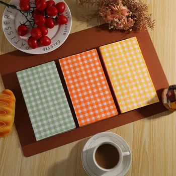 Gingham Cocktail Napkins 1